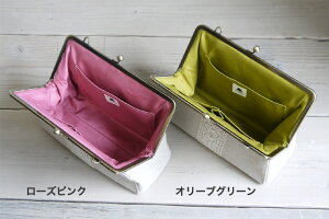 【受注生産品】【バッグ】がま口KAKUポシェット【リネン】<がまぐち/バッグ/がま口バッグ/旅行/手作り/和雑貨/京都/父の日/お中元/プレゼント>