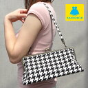 【受注生産品】横長がま口ハンドバッグ(大)【帆布・バードチェック】<がまぐち がま口バッグ バッグ ハンドバッグ 帆布 手提げ がま口 誕生日 プレゼント ギフ...