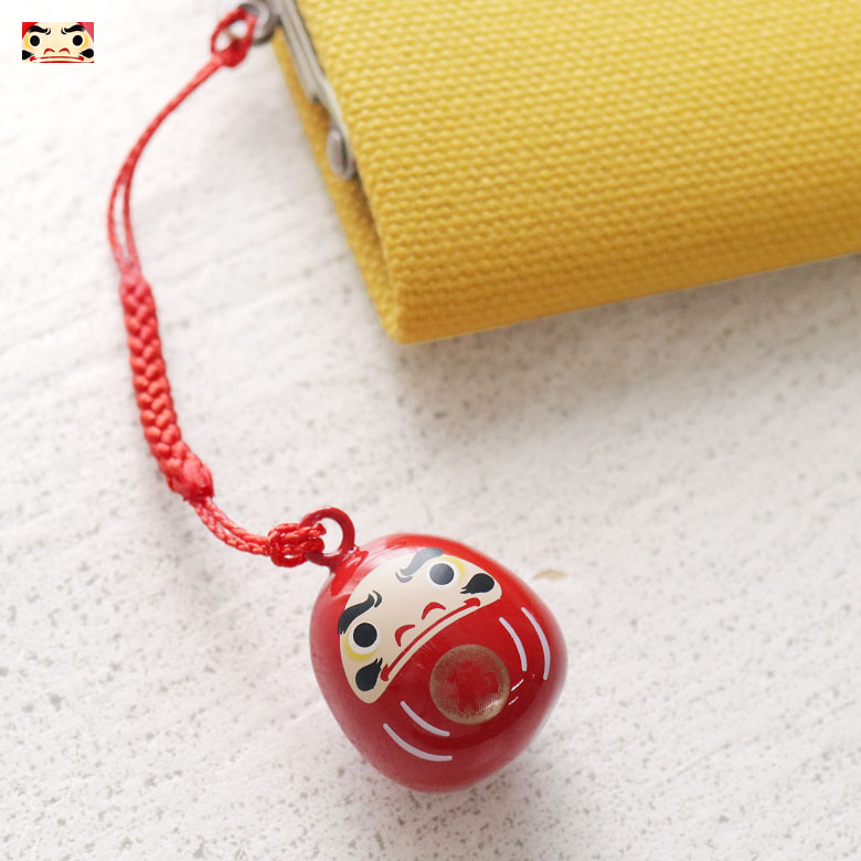 【在庫商品】【雑貨】だるま水琴鈴＜ストラップ/鈴/すいきんすず/すいきんれい/和雑貨/がま口＞ ギフト [M便 1/10]のサムネイル