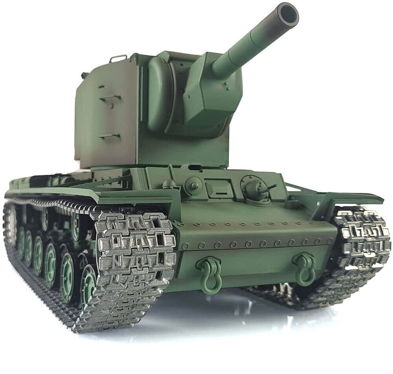 ラジコン戦車完成品ヘンロンHengLong 1/16 KV-2（2.4GHz 金属キャタピラ BB サウンド 発煙仕様）Russia KV--2 Tank Metal Tracks 3949-1PRO