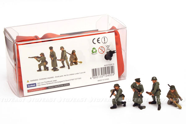 1/72 �ɥ��ķ��ե����奢���åȡ�VsArmy 1/72 Metal Figure: German Tank Crew��A03102819