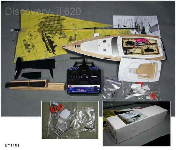 AYARDのAMAX Discovery-II 620 -Hybrid RCモーターヨットRTR(With MOTOR and ESC)|詳細画像