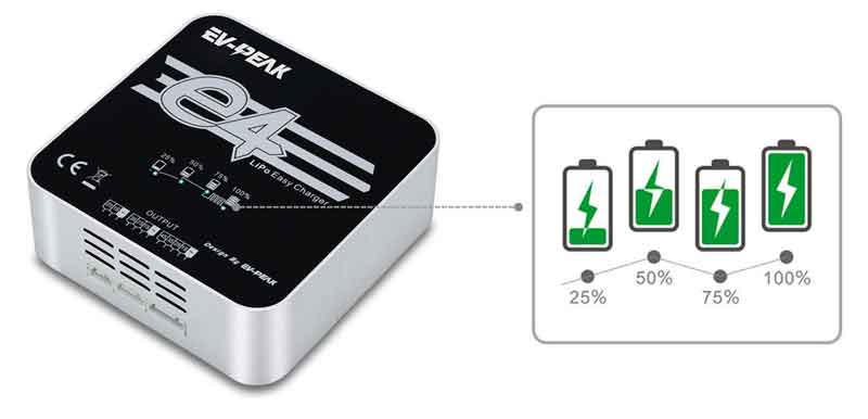 �����֥����ԡ���/EV-PEAK��e4��Lipo�Хåƥ꡼�Х�󥹽��Ŵ��AC100V��