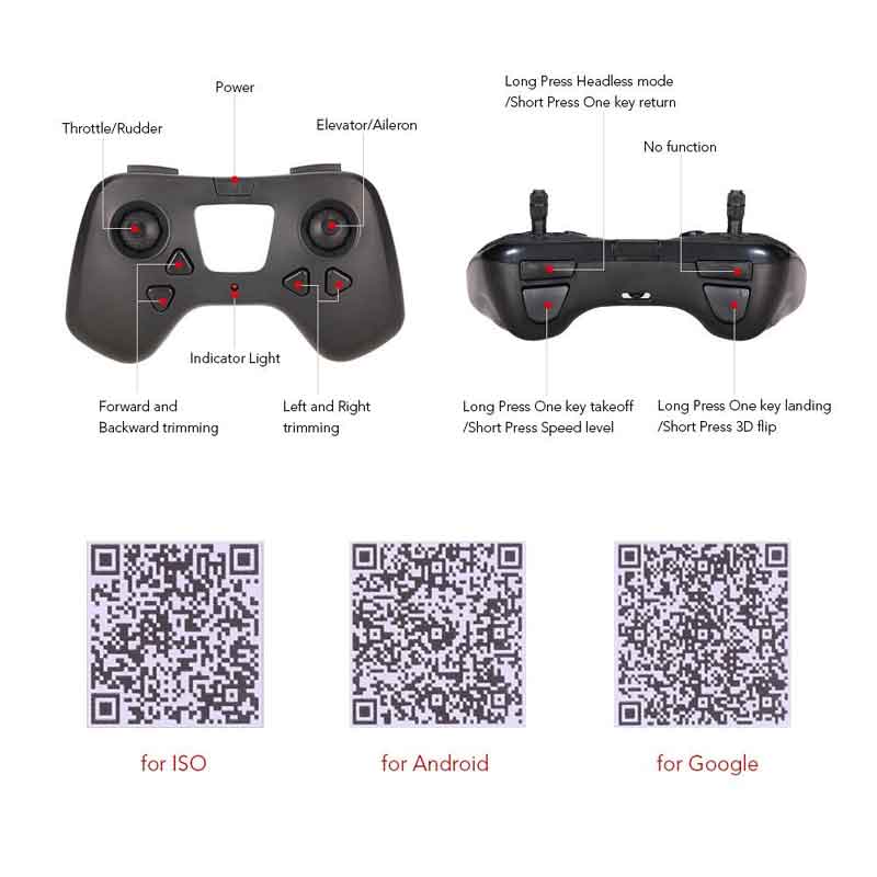 NIHUI/�˥ե��� NH-010 Wifi FPV 2.4G 4CH 6�����㥤��0.3MP�����RC�ɥ����󥢥������å���Ķ�����ɥ�����(3.7V 200mAh��ݥХåƥ꡼2���դ���