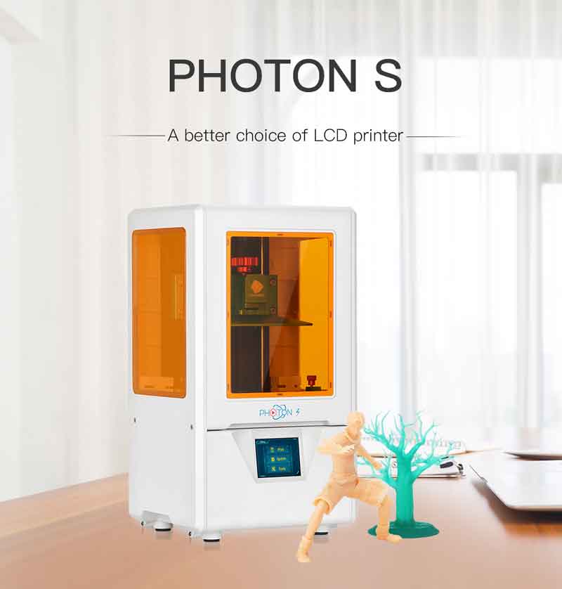 初めての3Dプリンターに最適！Anycubic PHOTON-S 光造形式 3Dプリンター（ブラック仕様オレンジ窓）レジン無　中古品…