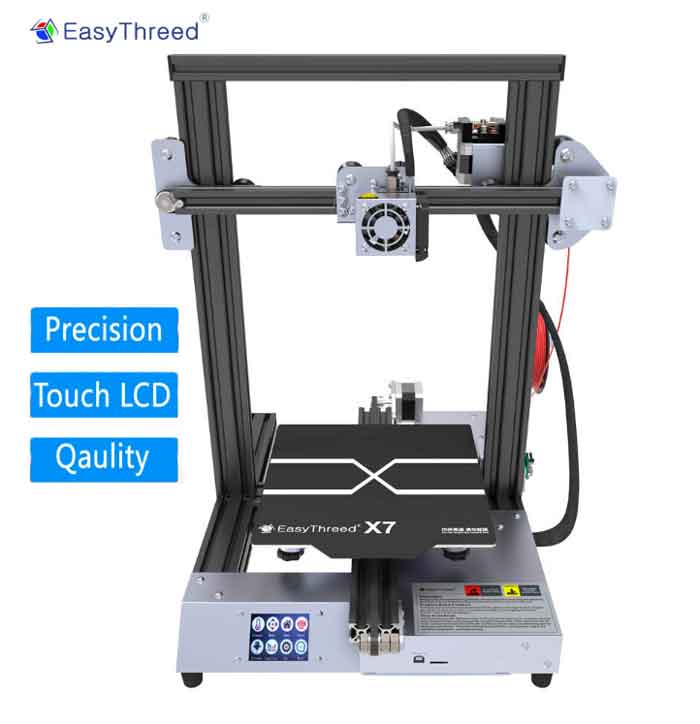 タッチLCD付き 大型造形 高温ノズルプリント！EasyThreed/エージースリーディー X7 金属フレーム高精度高速 3Dプリンター 本体【正規販売代理店】