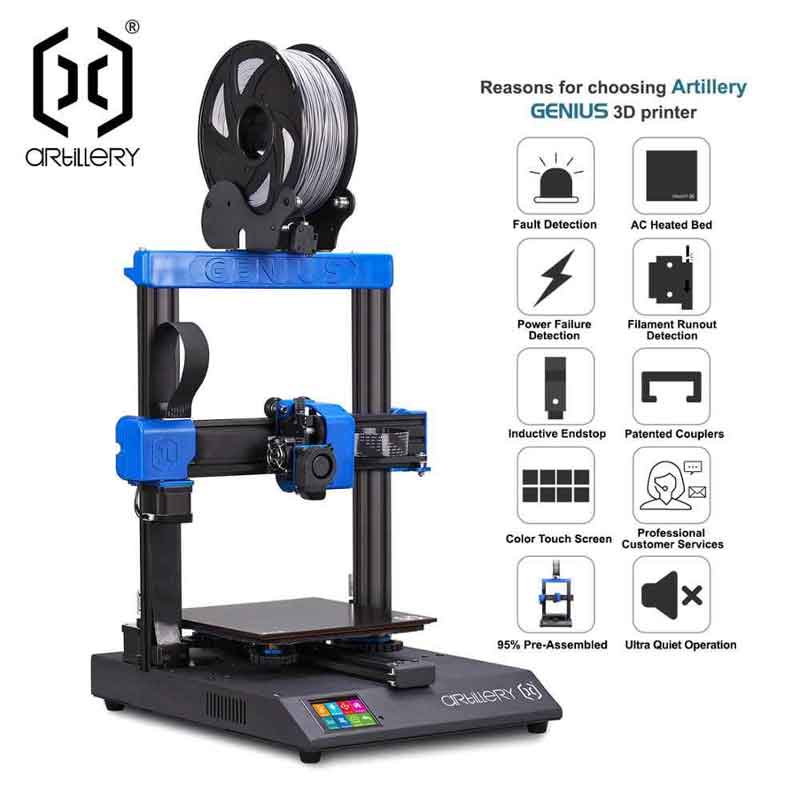 Artillery Genius Proジーニアスプロ 3Dプリンターキット、220 * 220 * 250mm印刷...