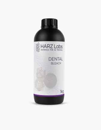 HARZLabs Dental用デンタルブリーチカラーレジン(Bleach) 1Kg LCD光造形 3Dプリンター用 (Anycubic Photon Bean FlashForge Phrozen 3Dプリンター Wanhao およびその他のLCDベースのプリンター）Dental-Bleach