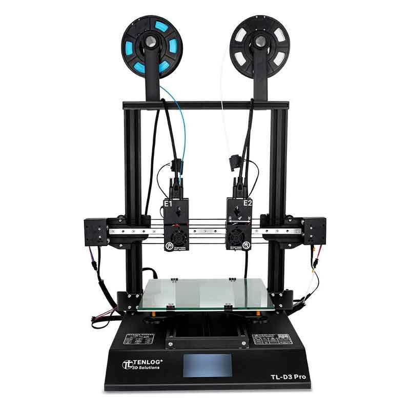 TENLOG TL-D3Pro　3Dプリンターキット300 * 300 * 350mm印刷サイズ、デュアルエクストルーダー/メインボード/モジュラーXaxis /デュアルモーター/3.5インチカラースクリーン