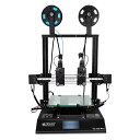 TENLOG TL-D3Pro　3Dプリンターキット300 * 300 * 350mm印刷サイズ、デュアルエクストルーダー/メインボード/モジュラーXaxis /デュアルモーター/3.5インチカラースクリーン ■大型プリントサイズ：最大造形サイズは3000mm×3000mm×350mm ■色印刷、デュアルマテリアル印刷、コピー印刷、ミラー印刷など、さまざまな印刷モードをサポートします。 ■X軸は、モジュラーデザイン、独立したデュアルノズル、新しい構造を使用しています。 ■X軸はリニアガイドレールを採用し、印刷性能をより安定させ、モデルの表面効果を向上させています。 ■Z軸とX軸はどちらも高精度の光電センサー、独立したダブルZ軸、デュアルモーター+ダブルリミットスイッチです。 X軸を比較的水平な状態に永久に保ちます。 ■ディスプレイは3.5インチカラータッチスクリーンを採用し、独立したインターフェースを備えているため、操作プロセスがより直感的でシンプルです。 ■最新機能、停電復旧、フィラメント振れ検出、任意の高さからの印刷 ■停電印刷継続機能 ■フィラメント切れ検出センサー ■対応フィラメント：PLA / ABS / HIPS / Wood / TPU等　 ※SDカードに英語の組立取扱説明書付属 ■モデル名 TL-D3Pro 3D Printer_kit &lt;製品基本仕様＞ ■プリント方式: FFF/FDM ■造形体積（ビルドボリューム）: &nbsp;300mm×300mm×350mm ■積層解像度: &nbsp;0.1mm ■位置精度: &nbsp;XY-0.011mm Z-0.0025mm ■使用可能なフィラメント径: &nbsp;1.75mm ■ノズル直径: &nbsp; 標準ノズル：0.4mm ■最大ベッド温度: &nbsp;約&#8804;80℃ ■最大ノズル温度: &nbsp;約&#8804;250℃ ■フレーム本体: &nbsp;オールメタルフレーム ■ビルドプラットフォーム: &nbsp;ガラスホットヘッド ■XYZ ロッド材: &nbsp; オールメタル ■ステッパモータ: 1.8° ステップ角 1/16 マイクロステッピング ■基本構造： Reprap互換 ■接続方法： &nbsp; USB, TF カード (スタンドアロンでの出力可能)&nbsp; ■電源仕様：&nbsp; 入力；AC 110/220V 50/60Hz ■本体寸法 ■スプール時: 590 x 520 x 760mm ■梱包サイズ: 660 x 580 x 260mm ■重　　　量 約15.6kg ■積層ピッチ 0.1-0.4mm ■動作環境 ■オペレーティング・システム: Windows/Linux ■コントロールソフトウェア: Repetier-Host, Cura,Simplyfy3D ■使用素材 ■使用可能なフィラメント：1.75mm / TPU, PVA, PLA, ABS, HIPS, WOOD, PETG, FLEXIBLE ■ソフトウェア: 制御ソフトウェア : オープンソースソフトウェアにて制御 Cura、Repetier、Simplify3D ■データ形式: .STL,OBJ, G-code ■付属品 —プリンタ本体（組み立て用部品一式） —専用電源 —USBケーブル —専用スプール・ホルダ>