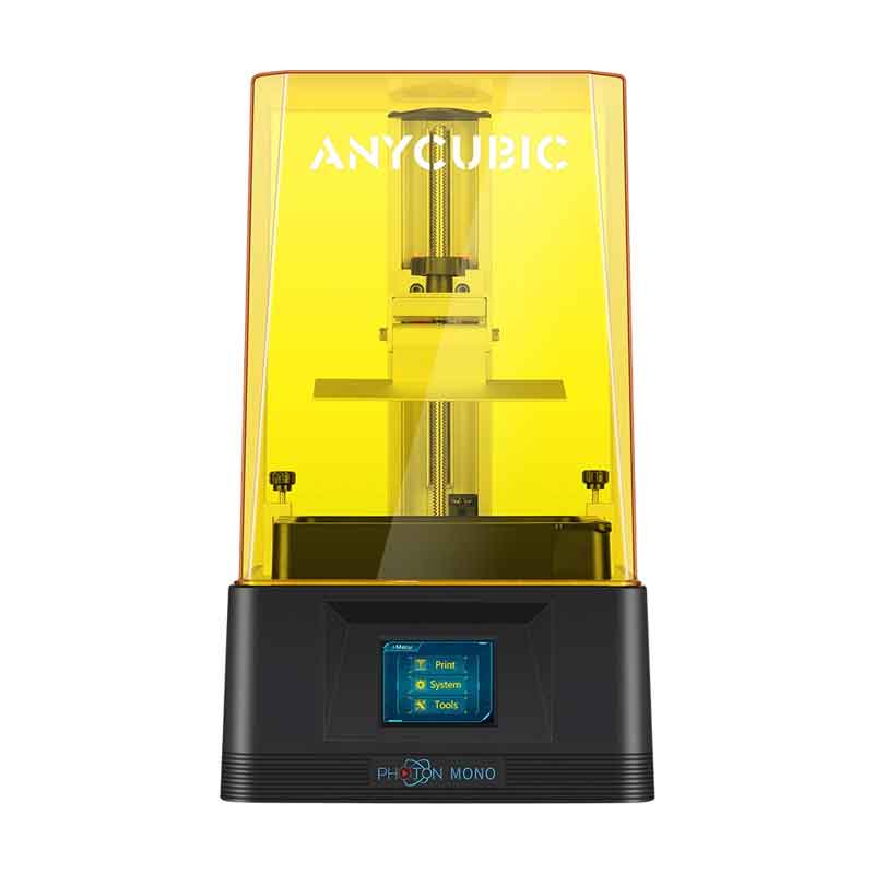 Anycubic Photon Mono 光造形式LCD 3Dプリンターは、UV硬化樹脂を使用する、低価格な2KモノクロLCD 3Dプリンターです。シンプルですが、造形精度の高い初心者向けの3Dプリントが可能です。 初めての3Dプリンターに最適！Anycubic Photon Mono 光造形式LCD 3Dプリンター中古品　造形検査済み（日本語取扱説明書附属）【正規販売代理店】！！ ■6 "2KモノクロLCD： 露光時間は1.5秒に短縮されます。はるかに長い寿命：カラーLCDの4倍の最大2000時間の印刷が可能です。 ■クイックFEP交換： FEPの交換は簡単になりました。 ■2.8インチのタッチスクリーン ■ 速い印刷速度： モノクロLCDを使用すると、プリンターはより少ないエネルギーでより速く印刷できます。 ■高品質のZ軸： 高品質のZ軸レール構造とステッピングモーター ■新しいマトリックス光源： より均一な露出、より高い効率とより良い熱拡散を持っています。 ＜製品仕様＞ ■本体サイズ：227×222×383mm ■本体重量：4.5kg ■造形方式：LCD/SLA（光造形方式） ■造形材料：UV硬化樹脂 ■ビルドサイズ：130×80×165mm ■XY解像度：0.051mm 2560 * 1620（2K）dd> ■層の厚さ：0.01&#12316;0.15mm ■印刷速度: 最大50mm / h ■AC入力：100&#12316;240 V、50/60 Hz ■消費電力：約45W ■英語取扱説明書 ＜ソフトウェア＞ ■ファイル形式：stl ■制御形式：.Gcode ■スライスソフトウェア： ChiTu Box V1.6.5スライサー ※弊社にて造形検査済です。ほとんど未使用ですが、若干使用感がありますのでご了承ください。 ※保証期間6か月（ただしLCDパネル等消耗部品は除きます） ※印刷したモデルは濃度95％以上のアルコールで洗浄が必要です。 ※印刷の注意点：アルコール洗浄後、日光やUV-ライトで造形物を固くすることが必要です。 ※FEPフィルムは運送等の原因で緩みが発生していることがありますので、印刷前に必ずネジを締め直してください。 ※印刷前にレベリング調整が必要です。（A4紙が、抜けない程度に設定してください）>