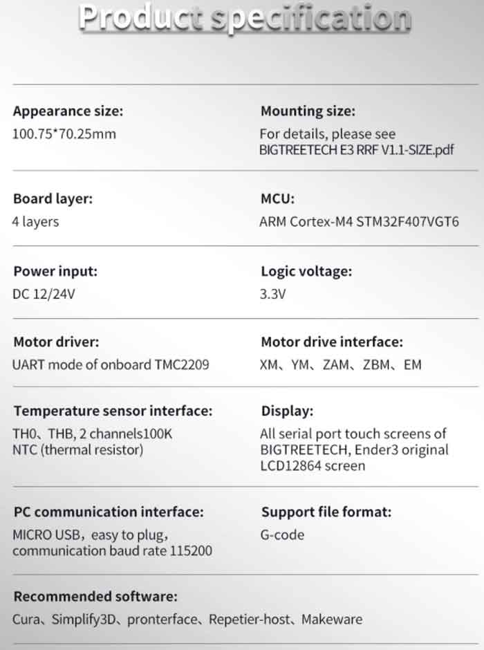 BIQU BIGTREETECH E3 RRF V1.1�ޥ����ܡ��� ZZB000521��������������Ź��