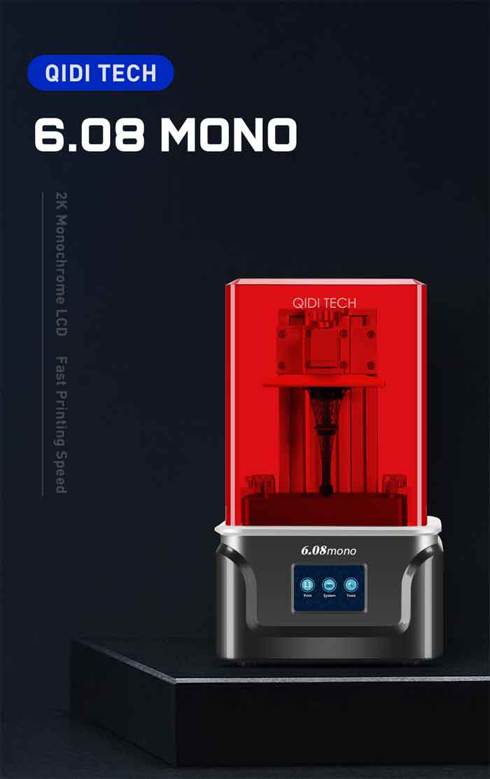 QIDI TECH Shadow 6.08 mono ��¤���� LCD 3D�ץ�󥿡���6.08���LCD130x80x150mm/�ǥ奢��Z���饤�ʡ��졼��/���ޥȥ�å���UV�⥸�塼���դ� ��������������Ź��