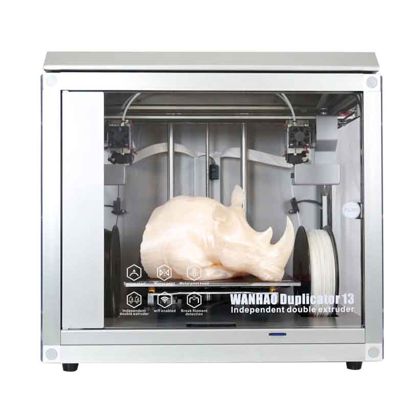 WANHAO_Duplicator13 D13 ダブルエクストルーダー 3D プリンター 310x210x230mm大容量ビルドエリア IDEX デュアル システム【正規販売代理店】