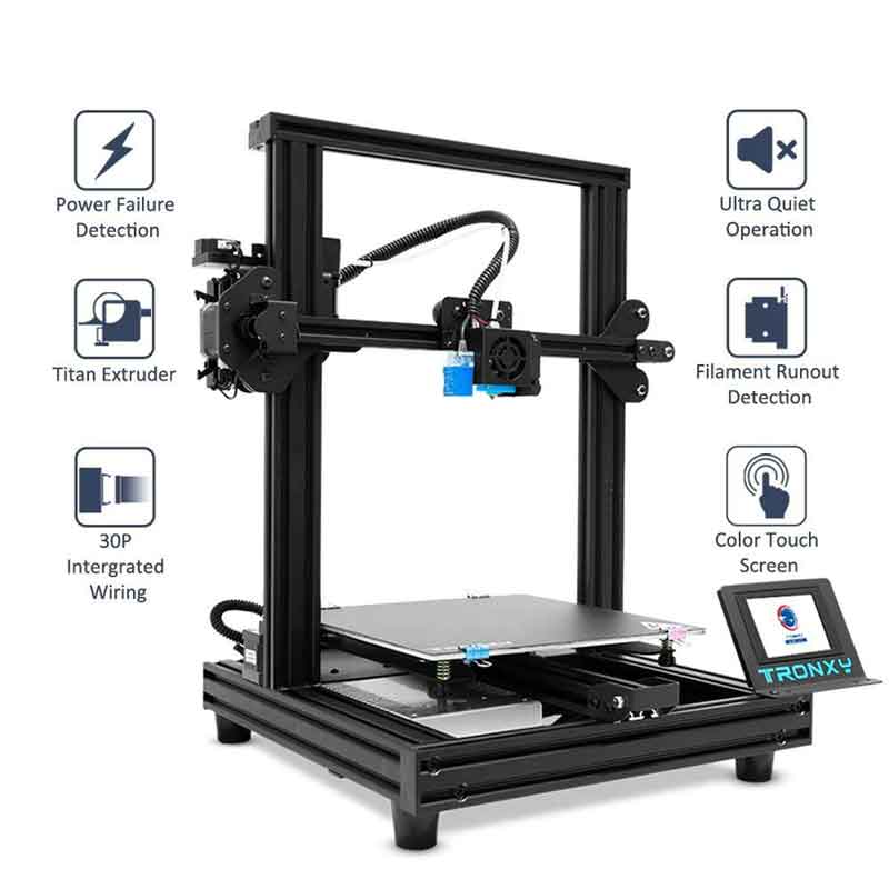 AYARDのTRONXY XY-2 PRO DIY 3Dプリンターキット 255* 255*245mm印刷サイズ/フィラメント検出/印刷再開/自動レベリング｜アングル2