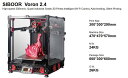 SIBOOR Voron 2.4 3Dプリンター組立キット 300x300x290mm印刷サイズ/高速250mm/s、準工業グレード/Wi-Fi/オートレベリン...