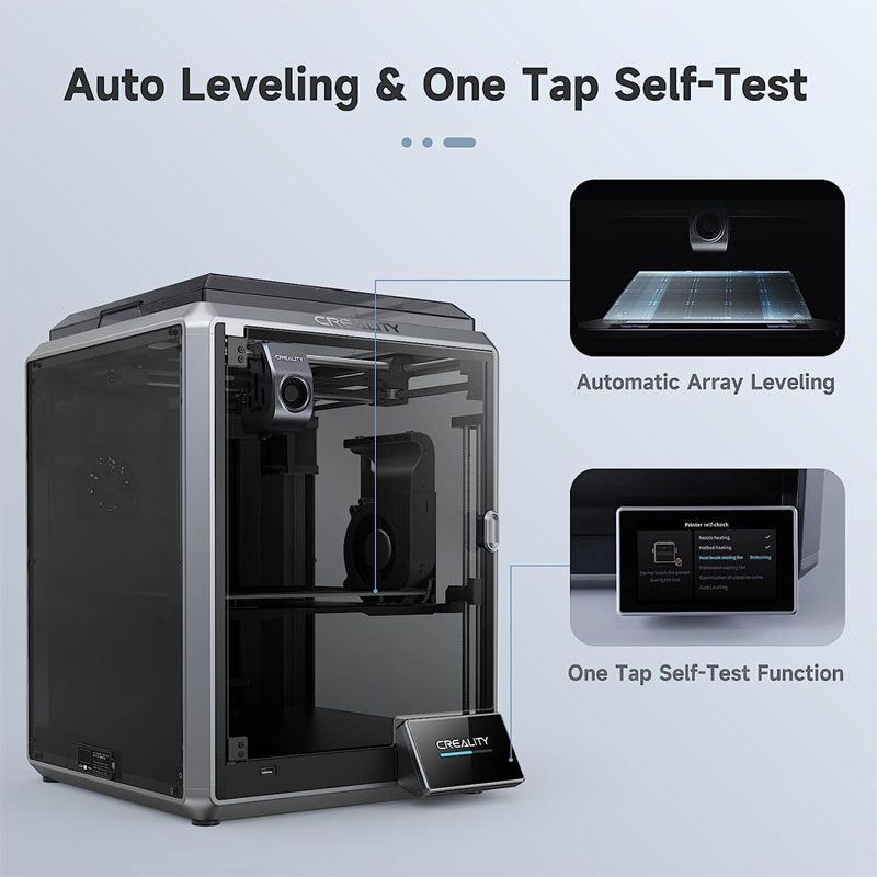 Creality K1 3D�ץ�󥿡� 300��C�ⲹ���� 600mm/S �Ų���ư��٥�� �ե�����ȥ��󥵡� �������� �����٥ǥ奢��Z�� ��Υ��� ¤��������220x220x280mm����