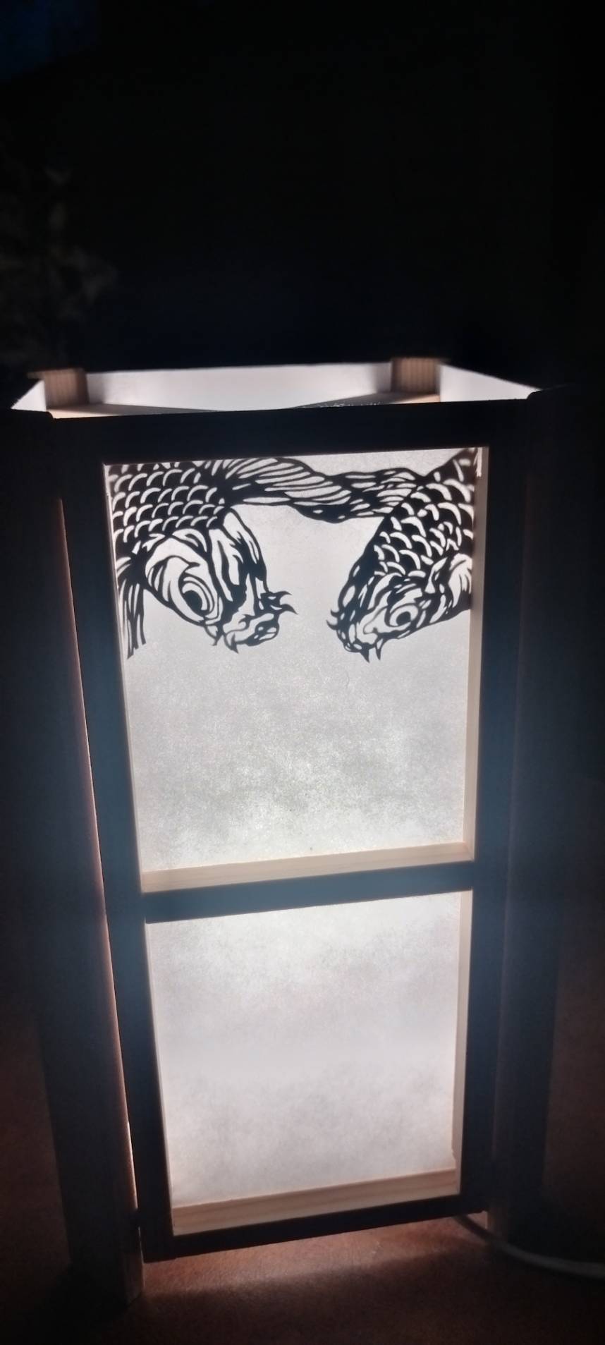 Rakuten - 切り絵の行燈”縁”（この道30年の匠による精密切り絵デザイン）旅館/ホテル/飲食店/新築祝/玄関/開運/和柄/縁起物/贈答品