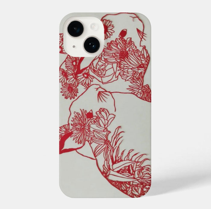 Rakuten - iPhone14 ケース iPhoneケース　ウサギ/兎/ラビット（この道30年の匠による精密切り絵デザイン）　誕生日　父の日、母の日、還暦祝い　バレンタイン　お祝い　贈答 【受注生産お取り寄せ商品：納期約15日】
