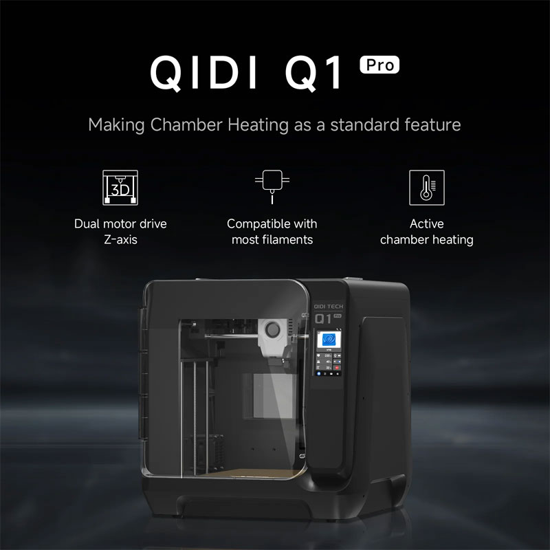 QIDI TECHNOLOGY/チーディーテクノロジー 新モデル：Q1 Pro 3Dプリンター 600mm/秒...