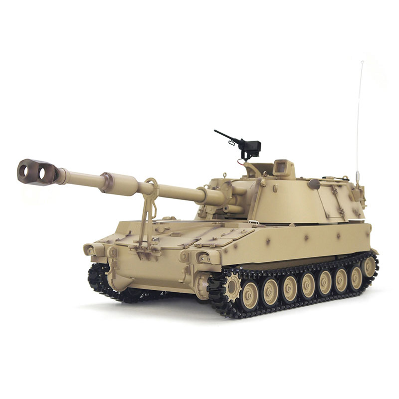 AYARDのTongde Model 1/16 M109A2自走式榴弾砲 2.4GHz（プラ製ギアボックス・プラ製キャタピラ・プラ製ホイール・BBリコイル・サウンド・発煙仕様）M2109｜アングル3