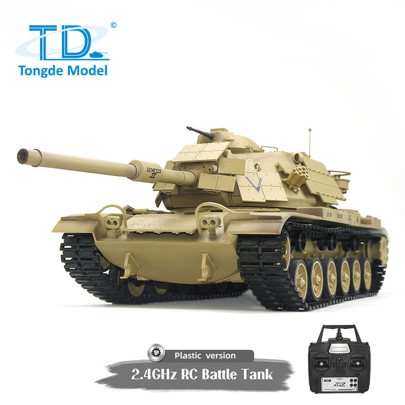 AYARDのTongde Model 1/16 M60A1 W/ERA USA 2.4GHz（プラ製ギアボックス・プラ製キャタピラ・プラ製ホイール・BBリコイル・サウンド・発煙仕様）M2022-1｜アングル2