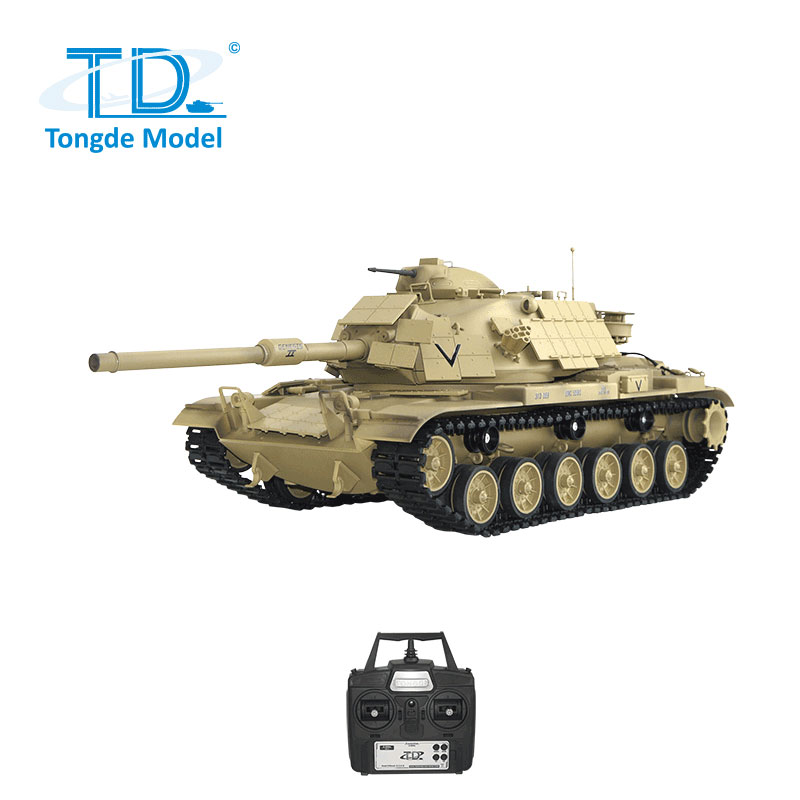 AYARDのTongde Model 1/16 M60A1 W/ERA USA 2.4GHz（プラ製ギアボックス・プラ製キャタピラ・プラ製ホイール・BBリコイル・サウンド・発煙仕様）M2022-1｜アングル3