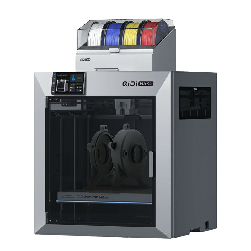 Rakuten - QIDI TECHNOLOGY/チーディーテクノロジー 新モデル：QIDI MAX4 Combo 3Dプリンター, 800mm/秒の高速プリント、加速度30000mm/s、アクティブチャンバーヒーティング、フルオートレベリング、ノズル一体型370℃ダイレクト押出機、PPS-CF対応、造形サイズ390*390*340mm