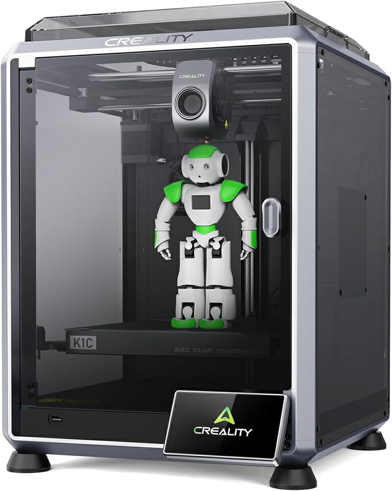 Creality K1C-2025 3Dプリンター 600mm/s高速印刷 自動ベッドレベリング CoreXY構...