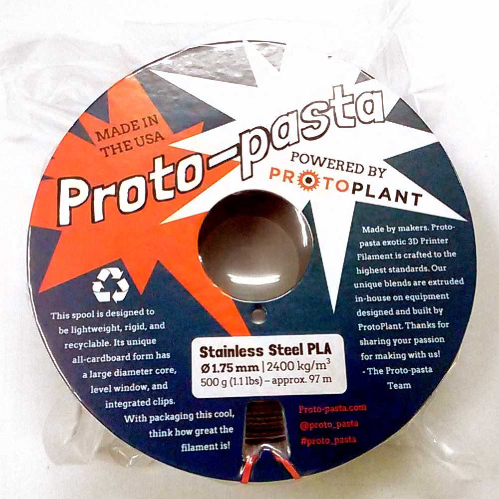 プロトパスタ　ステンレスPLA樹脂フィラメント 500g