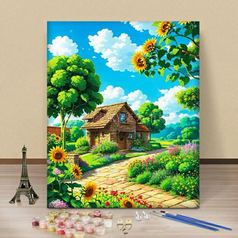 油絵 絵画 母の日 父の日 40*50cm インテリア 油絵 セット 油絵風 壁掛け 美術品 数字 塗り絵 大人の 塗り絵 塗り絵 キット セット 風景画 DIY絵 キャンバス 油絵の具 プレゼント 壁デコ 壁装飾 名画 壁飾り ギフト 手作り 敬老の日 母の日 初心者 誕生日 新築 お祝い メーカー希望小売価格はメーカーサイトに基づいて掲載しています