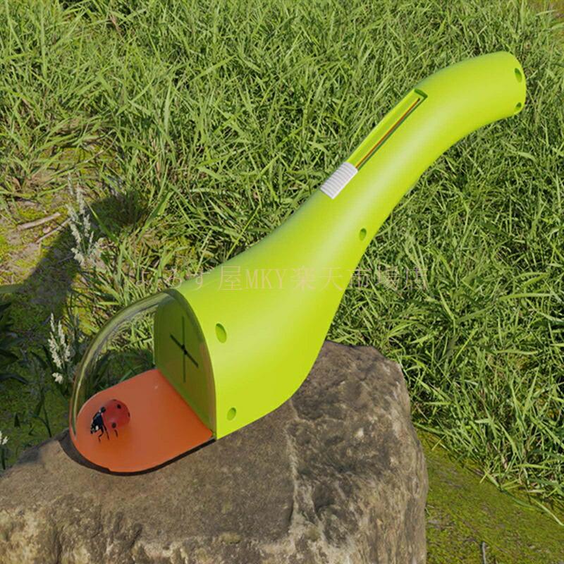 乐天商城 - 虫取り バグキャッチャー 虫キャッチャー カメムシ 虫捕獲器 バグキャッチャー 捕虫器 害虫 カメムシ対策 昆虫採集観察捕獲機 虫対策 虫観察 自然観察道具 手持ち式 触らず 無害捕獲 虫に優しい 片手操作で虫捕獲 軽量で使いやすい ハエ取り 面白い