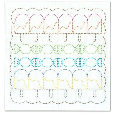 Rakuten - オリムパス 刺し子花ふきんキット（白）　キャンディ　SK-371