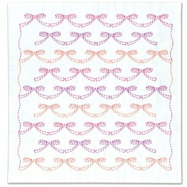 Rakuten - オリムパス 刺し子花ふきんキット（白）　リボン　SK-372