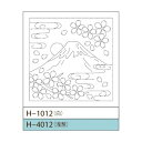 Olympus(オリムパス) 刺し子 花ふきん布パック(浅葱)富士と桜 H-4012(3)