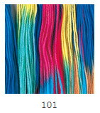 ダルマ 刺し子糸<合太>レインボー 小かせ40mカセ