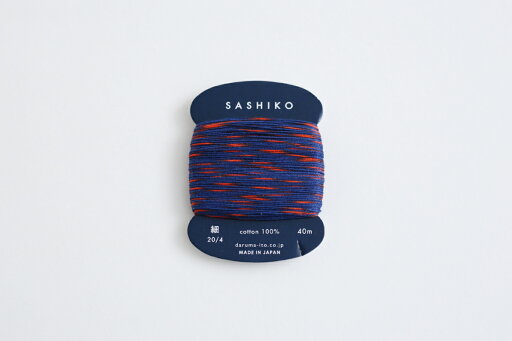 ダルマ細 刺し子(SASHIKO)2色カスリ カード巻き40m 301, 302, 303 綿100% ダルマ細 刺し子(SASHIKO)2色カスリ カード巻き40m 301, 302, 303 綿100%