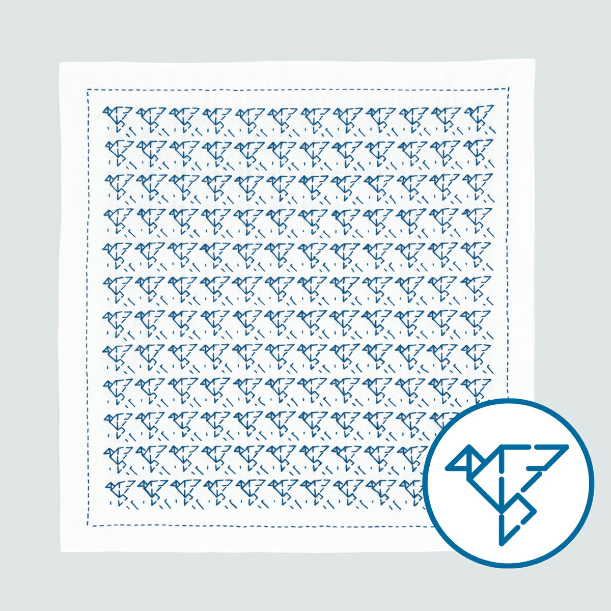 Rakuten - オリムパス　刺し子キット 一目刺しの花ふきん-折り紙- SK-418 小鳥