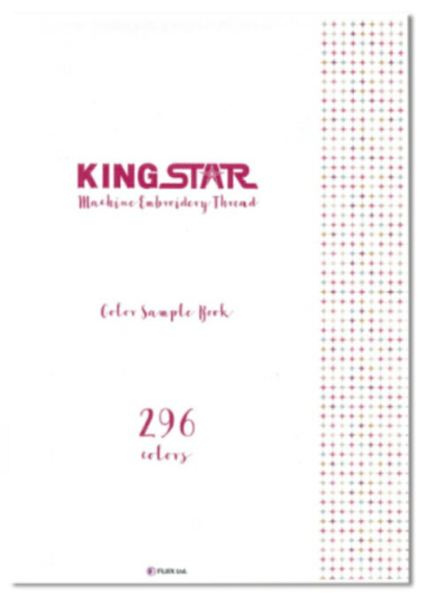 FUJIX（フジックス）　家庭用キングスター　見本帳　サンプル帳　ミシン刺しゅう糸　カラーコード