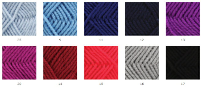 DARUMA(ダルマ)横田【5玉セット】秋冬毛糸 J COLORS　45g(67m)　全25色 | 25〜17　Jカラーズ
