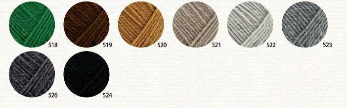 ハマナカ【5玉セット】秋冬毛糸　Amerry F(アメリー エフ)＜合太＞　全26色　518, 519, 520, 531, 522, 523, 524, 526