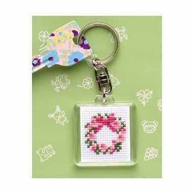 オリムパス　キー・リング刺しゅうキット リース　KS-16