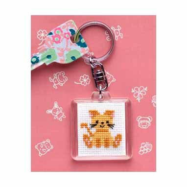 Rakuten - オリムパス　キー・リング刺しゅうキット ねこ　KS-24