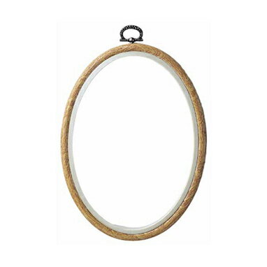 オリムパス　クロスステッチ　おしゃれフープ　P-115 木目 ししゅう枠 内径17.7x12.6cm 刺繍　フレーム　副資材　額