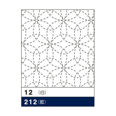 Olympus（オリムパス）刺し子花ふきん布パック（藍）花刺し 212