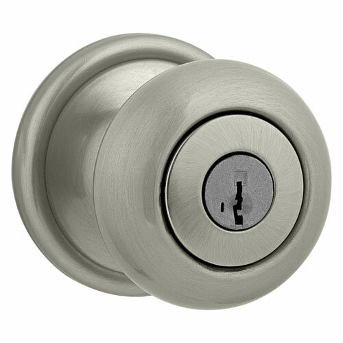 クイックセット（Kwikset)社 ハンコックアンティーク サテンニッケル色　ドアノブ　トイレ錠　空錠　シリンダー錠ドア厚30mm対応選択可能