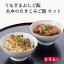 母の日 プレゼント ギフト 国産 鰻 うなぎまぶしご飯 / あゆのたきこみご飯 8食 セット 冷凍  ...