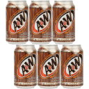 A&W ルートビア 355ml 6缶 輸入飲料 アメリカンソーダ 人気商品 ギフト パーティー用品 バーベキュー BBQ 大容量 お得 お試しセット スナック ...