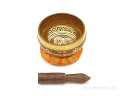 チベット密教法具シンギングボウル・ドニパトロ(bw088・口径約9.5cm 高さ約4.5cm)