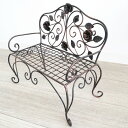【スーパーSALE10%OFF】花台 ヨーロピアン風 アンティーク調 チェアー型プラントスタンド(花台)L/インテリア 壁掛け アート アートパネル リビング ...